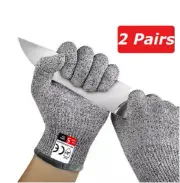 Cut Resistant Safety Work Gloves Anti-Cutting Level 5 Kitchen Butcher Protection