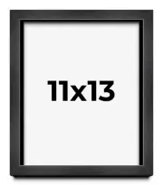 11x13 Shadow Box Frame Grey Charcoal Black | 0.875 Inches Deep | Solid Wood Shad