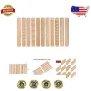 11-Piece Beech Wood Clay Roller Set for Textured Pottery & Baking Crafts