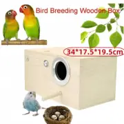 Large Bird Breeding Nest Box For Bird Parakeet Budgie Cockatiel Nesting House
