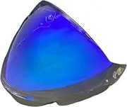 Lens Fashion Visor Wind Shield Motorcycle Helmet Visor Lens for Mo&to&ra&x for G263 for JE&T-3 Visor Wind Shield Lens(Clear Blue)