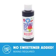 Hypothermias WILD CHERRY Flavor Syrup Snow Cone machine Concentrate UNSWEET