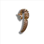 Skunk Prints HyperFlexi™ Articulated Sable 3D Printed Sensory Fidget, Premium Linking System (Brown)
