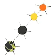 DRESSOOS 4pcs Dotted Needle Clay Tools Circular Manicure Pen for Nail Art Small Dotting Tool for Women