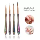 4pcs Nail Art Brush Set Nail Art Liner Brushes Nail Art Tool Set Synthetic