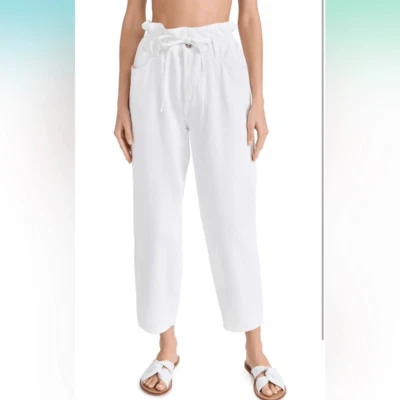 NWT 7 For All Mankind Women's Paperbag Balloon Jeans size 25