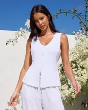 [Mooloola] Mooloola Women's Iris Dallis Top in White 0 White