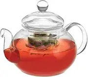 Avanti Eden Heat Resistant Borosilicate Glass Teapot, Clear, 15323