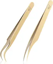 Lash Tweezers for Eyelash Extensions, Professional Dolphin & Boot Tweezers, Stai
