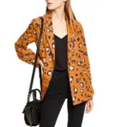 3.1 Phillip Lim for Target NWT Orange Leopard Collared Jacket - Size XS