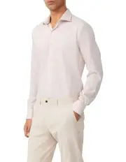 [Van Heusen] 1 Col Heritage Weave Tailored Shirt in Pink