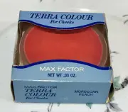 VINTAGE MAX FACTOR TERRA COLOUR FOR CHEEKS ROUGE BLUSH MOROCCAN PEACH NEW