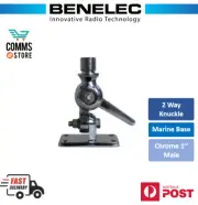 Benelec 2-Way Knuckle Marine Base, Chrome 1″ Male - 02738