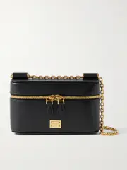 [Dolce & Gabbana] Dolce & Gabbana - Sicily Medium Leather Shoulder Bag - Black - One size One size Black