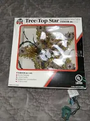 tree top star vintage lights 11 golden bulbs