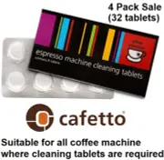 4x BREVILLE Espresso Coffee Machine Cleaning Tablets Cleaner Cafetto Cino Cleano