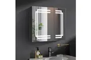ACA 850x650mm Bathroom Mirror Cabinet Smart Sensor Dimmable Wall Mounted LED Mirror Cabinet Storage