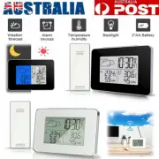 LCD Wireless Weather Station Clock Digital Indoor & Outdoor Humidity Thermometer