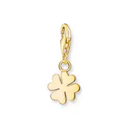 Buy Charm Pendant cloverleaf gold plated by Thomas Sabo online - THOMAS SABO Australia