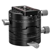 G20 3D Geared Head Pan and Tilt Head Gear Fine Adjustment Tilt Function ± 15°