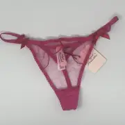 Agent Provocateur Lorna Hot Pink Thong AP4 Large NWT