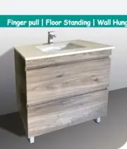 BT900 / 900mm Free Standing Stainless Steel Water Proof Bathroom Vanity