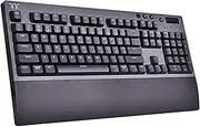 Thermaltake Gaming W1 Wireless Gaming Keyboard Cherry MX Blue Switch Titanium Gray with Black,GKB-WOW-BLSNUS-01