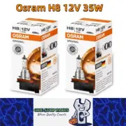 2 x Osram 12V H8 35W Halogen Clear Globes 3200K Original 64212 PGJ19-1 (2pcs)