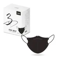 在飛比找momo購物網優惠-【CSD 中衛】醫療口罩-3D立體-酷黑1盒入-鬆緊耳帶(3