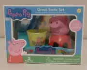 Hasbro Peppa Pig Great Smile Toothbrush 3 Piece Set