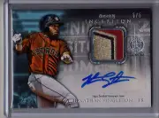 2013 Bowman Inception JONATHAN SINGLETON 4 COLOR PATCH AUTO AUTOGRAPH SP #5/5!!