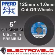 PFERD 125mm 5" Aluminium Cutting Discs, Thin Cut Off Wheels, Angle Grinder Metal