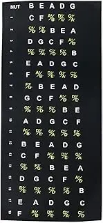 Guitar Fretboard Sticker, Bass Chord Fret Note Finger Guide Decal for Beginner Playing, Lightweight Bass Chord Guide Decal, Suitable for 5 String Bass (for 5 String)