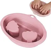 FmtwPhn Nail Remover Bowl - Manicure Hand Basin - Ergonomic Silicone Manicure Nail Soaking Basin for Travel, Indoors, Spa, Salon