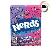 18x Packs Nerds Grape & Strawberry Flavor Tangy Crunchy Candy | 1.65oz
