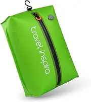 travel inspira Vacuum Bags with Pump - Space Saver Compression Solution for Suitcases & Backpacks. Professional IP67 Reusable, Lightweight, & Durable Light Green