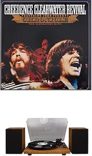 Crosley C62 Shelf System Turntable (Walnut) and Creedence Clearwater Revival - Chronicle: The 20 Greatest Hits [Bundle]