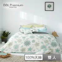 在飛比找momo購物網優惠-【BBL Premium】100%天絲印花床包被套組-幸福蒲