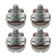 Set 2 A250K & 2 B250K Potentiometers Guitar Bass Pots Full Size Short Shaft Pots