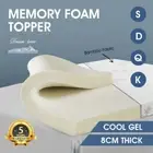 Memory Foam Mattress Bamboo Cover Topper Underlay 8CM Pad Mat * DREAM LOVER