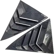 Compatible For Toyota Camry 2006-2016 Sedan Rear Window Blind Shades Louver Frame Sill Molding Cover Sticker Trim Car Styling