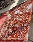 Red Geode Agate Coffee Table Top, Kitchen Center Slab Top, Agate Stone Table Top