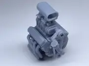 1/24 Old School Style Blown Bb Engine, Aoshima, Tamiya, Revell, Monogram