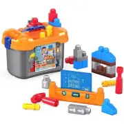 MEGA BLOKS LIL BUILDERS WORK BENCH PLAYSET NEW TOY