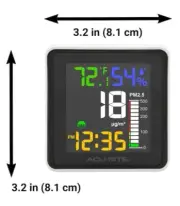AcuRite Digital Wireless Indoor White Thermometer with Clock