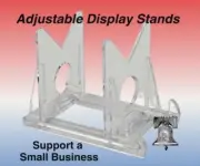 3 Display Stand for Geode Rock Fossil Shell Amethyst Agate Easel Prop Stands 2"