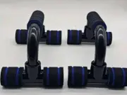 Fitness I shaped Push up Bar Stands Handles Hand Sponge Grip Bars Gym Muscle