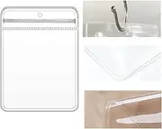 [NATX] 100pcs Clear PVC Transparent Zip Lock Jewelry Bag with Hang Hole Plastic Small Size Dust Proof Airtight Pouch Zipper Bag Self Seal Packing Pouch Organizer Storage Bags for Rings Earrings 2.7x3.9in