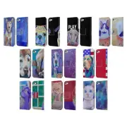 JODY WRIGHT DOG AND CAT COLLECTION LEATHER BOOK CASE FOR APPLE iPOD TOUCH MP3