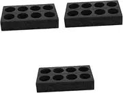 CATIEBYE 3pcs Cup Holder Cup Trays Idea Through Carriers Block Mug Tray Selling Red Holder Foam Takeout Cup Tray Drinks Holder for Multi Holder for Caravan Foam Black Pearl Cotton re-usable